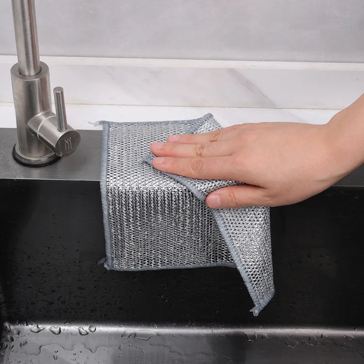 Glamzy Collection® Non Scratch Steel Wire Dishcloth