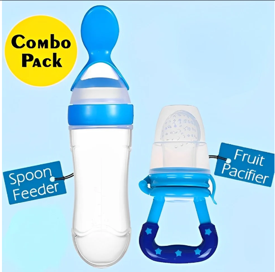 Glamzy Collection® Baby Spoon Feeder | With Fruit Pacifier