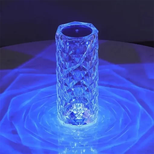 Glamzy Collection® Crystal Lamp Diamond Light Projector 16 Colors Touch & Remote Control