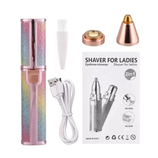 Glamzy Collection® 2 in 1 Electric Face Hair Remover