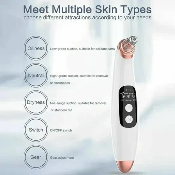 Glamzy Collection® Electric Blackhead Remover Facial Cleansing Pore Vacuum