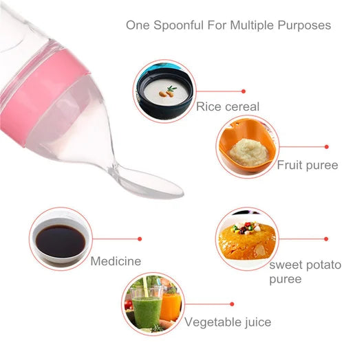 Glamzy Collection® Baby Spoon Feeder | With Fruit Pacifier