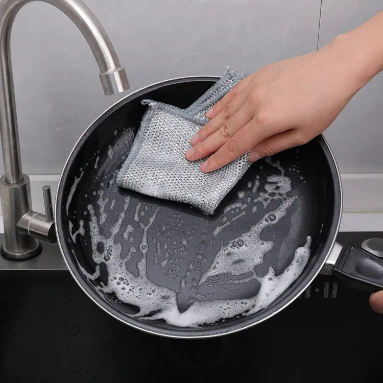 Glamzy Collection® Non Scratch Steel Wire Dishcloth