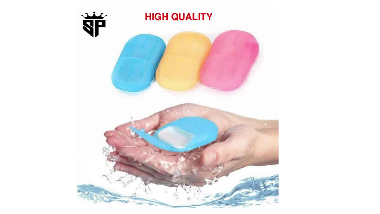 Glamzy Collection® paper soap , Pack of 6, Traveling hand soap