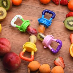 Glamzy Collection® Baby Spoon Feeder | With Fruit Pacifier