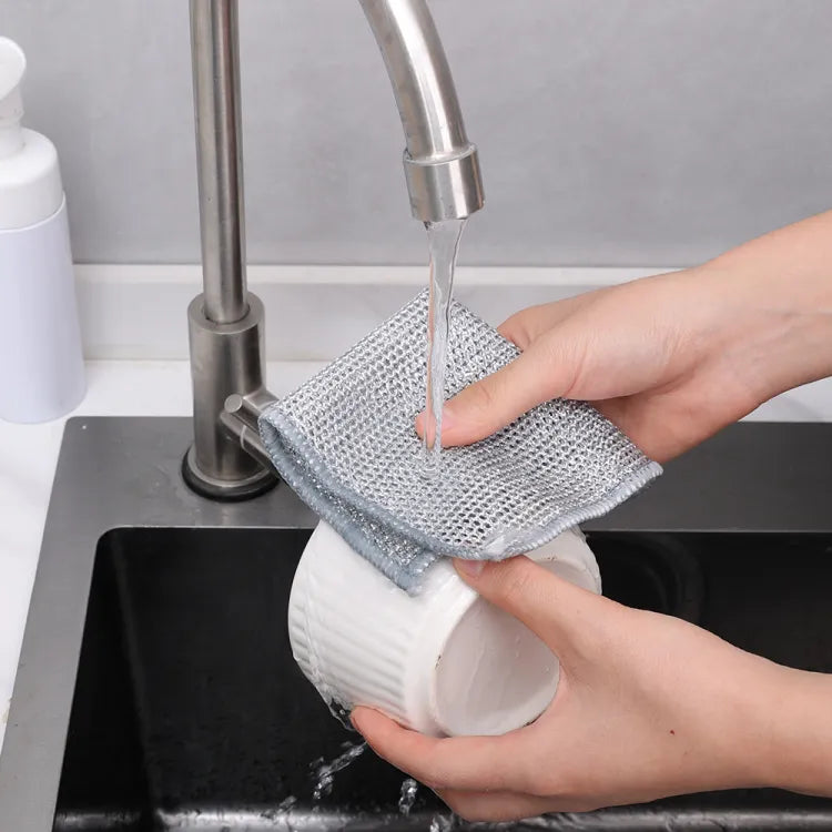 Glamzy Collection® Non Scratch Steel Wire Dishcloth