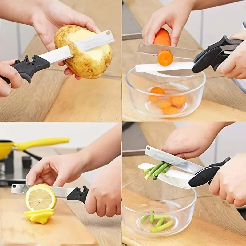 Glamzy Collection® 2 in 1 Salad Chopper Vegetable Cutter