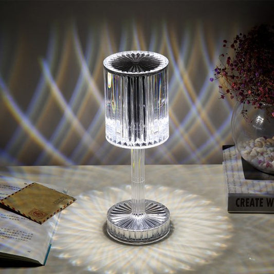 Diamond Table Lamp Crystal Touch Control Color Changing Light Romantic