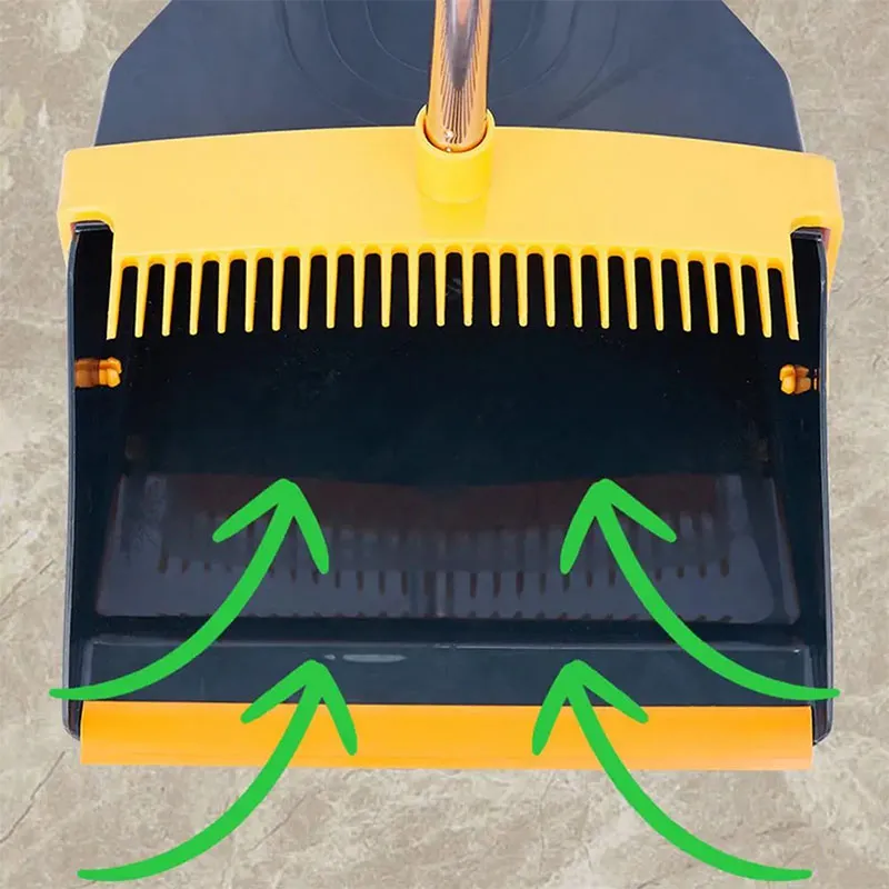 Glamzy Collection® Attachable Broom with dustpan cleaning product