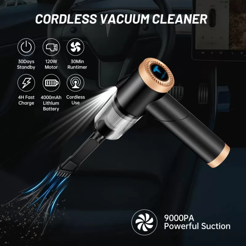 Glamzy Collection® multifunctional 3 in 1 Mini Handheld Car Vacuum Cleaner