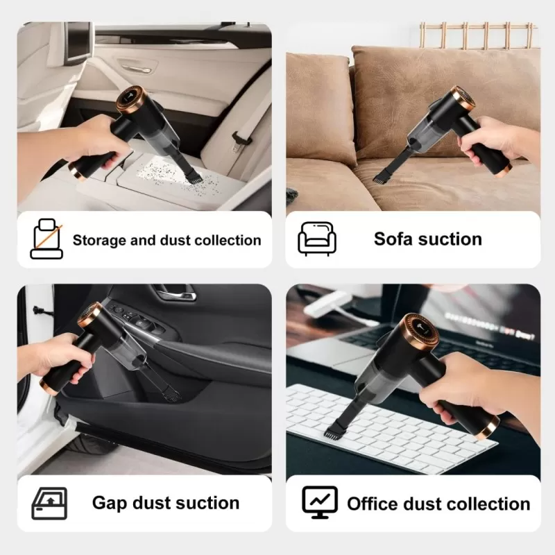 Glamzy Collection® multifunctional 3 in 1 Mini Handheld Car Vacuum Cleaner