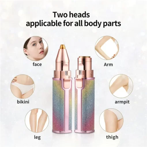 Glamzy Collection® 2 in 1 Electric Face Hair Remover