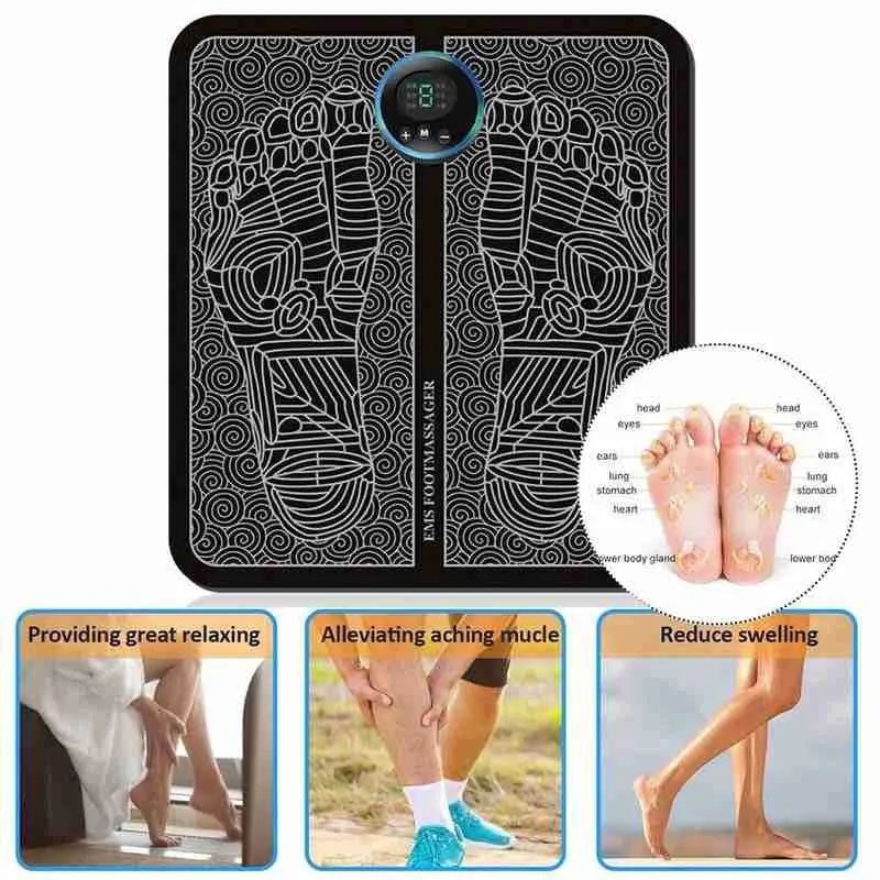 Glamzy Collection® Electric EMS Foot Massager Pad