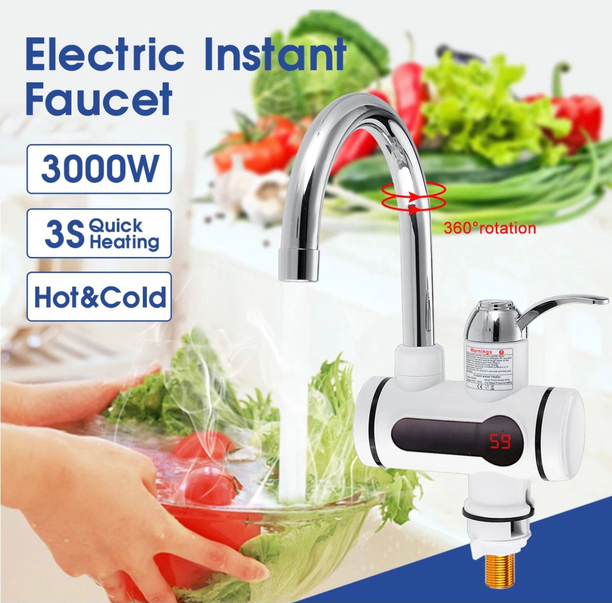 Glamzy Collection® Electric Faucet Water heater