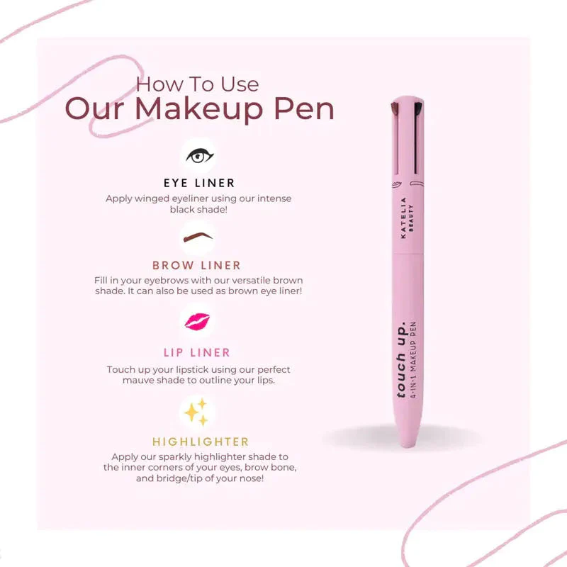 Glamzy Collection® 4 in 1 Makeup Pen