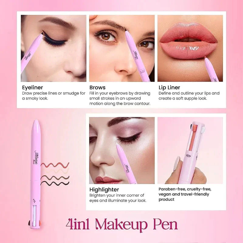 Glamzy Collection® 4 in 1 Makeup Pen