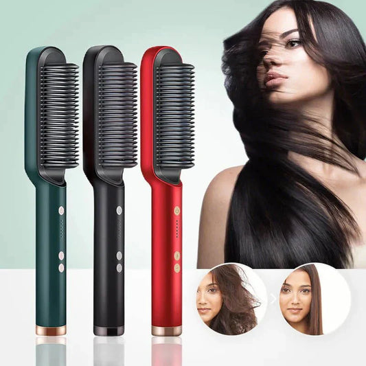 Hair Straightener Hot Comb Curling Iron Multi-speed Electric Straightening